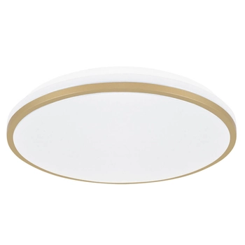 Metalowy plafon Linus 4347 Ideus LED 18W 4000K do jadalni złoty biały