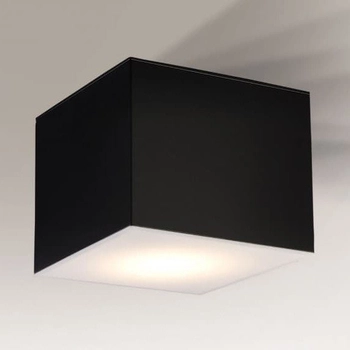 Sufitowa lampa kostka ZAMA 1186 Shilo kwadratowa do sypialni czarna