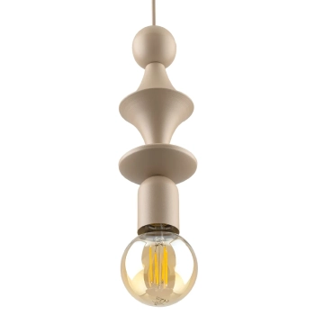 Zwis lampa pojedyncza Tower Sabia 10870 geometryczna beżowy