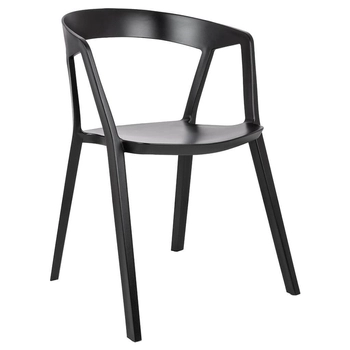 Minimalistyczne krzesło Vibia 210-APP.BLACK King Home czarne