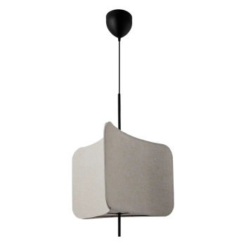 Tkaninowa lampa wisząca TINTO 2412173003 z abażurem czarna