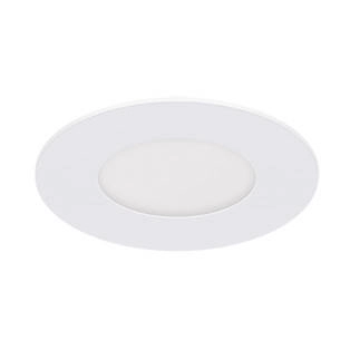 LAMPA wpustowa SLIM LED C 02809 Ideus metalowa OPRAWA stropowa LED 3W 6500K okrągła biała