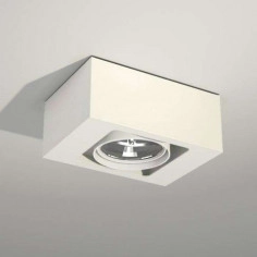 LAMPA sufitowa UTO 7097 Shilo natynkowa OPRAWA kostka cube biała