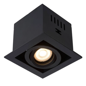 Kwadratowa lampa sufitowa CHIMNEY 09926/01/30 metalowa czarna