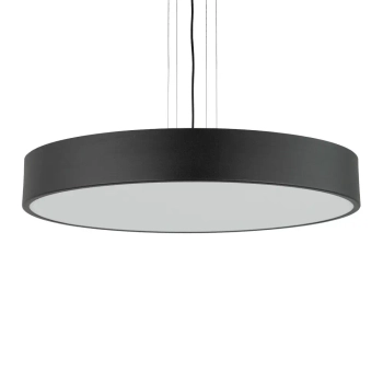 Wisząca lampa nad stół Kengo 5238 do jadalni okrągła tuba czarna