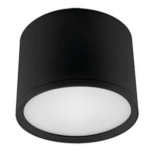 Plafon LAMPA sufitowa ROLEN LED 03780 7W 4000K Ideus metalowa OPRAWA okrągła czarna