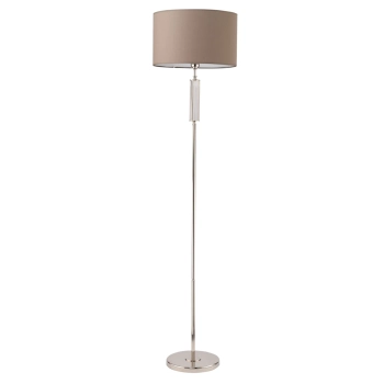Lampa stojąca z abażurem Artu ART-LS-1 (N) szklana tkaninowa mosiądz