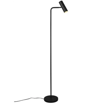 Lampa podłogowa Marley 412400132 czarna tuba stojąca do gabinetu