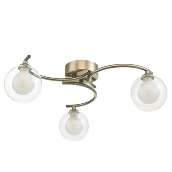 Kulista lampa sufitowa Nakita NAK5375-04 balls kule przezroczyste mosiądz