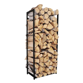 Podłużny stojak na drewno Kaja Home KS-12 STOJAK WOOD L metalowy czarny