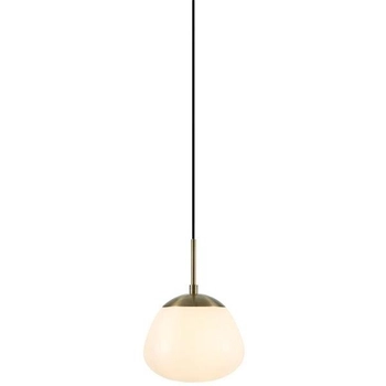 Szklana lampa wisząca Rise 108548 Markslojd klasyczna biała złota