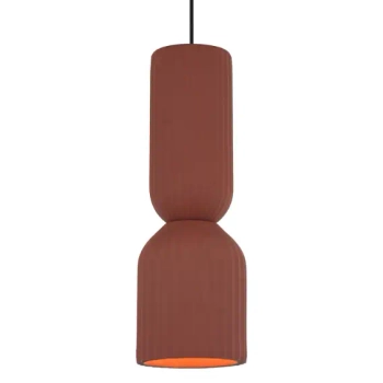 Skandynawska lampa wisząca Balera LP-0309/1P Red matowy czerwony