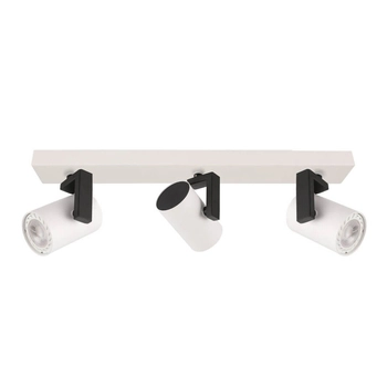 LAMPA sufitowa MOLA SPL-2846-3 WH Italux metalowa OPRAWA regulowane reflektorki plafon białe czarne