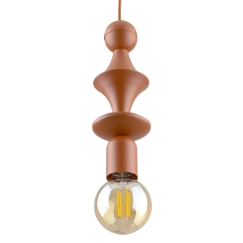 Pionowa zwisająca lampa Tower Brick 10869 żarówka metalowy brązowy