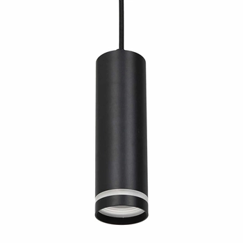 Podłużna lampa wisząca jednoobwodowa Pipe ML7673 metalowa tuba czarna