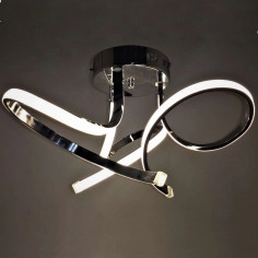 Plafon LAMPA sufitowa VEN P-X 9812/3 CR-42W metalowa OPRAWA wstążki LED 42W 4000K chrom