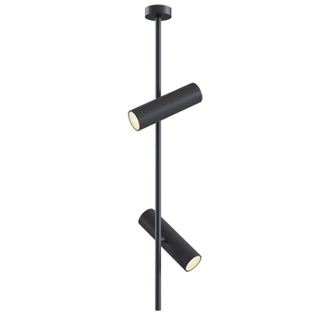 Zwisowa lampa Elti C021CL-02B tuby do jadalni czarne
