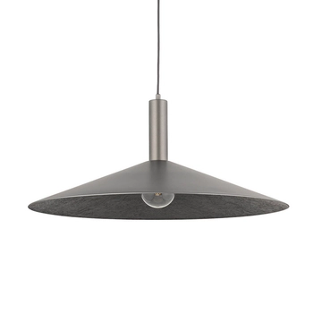 Lampa wisząca Capri 41013 Sigma talerz do sypialni metalowa srebrna