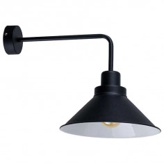 Kinkiet LAMPA ścienna CRAFT 9151 Nowodvorski metalowa OPRAWA industrialna na wysięgniku czarna biała