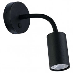 Elastyczna LAMPA ścienna EYE FLEX S 9068 Nowodvorski regulowana OPRAWA 1-punktowa metalowa tuba na peszlu czarna