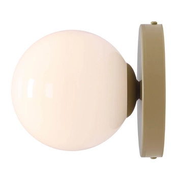 Okrągły kinkiet ścienny BALL 1126C12_S Aldex szklany biały pistacjowy