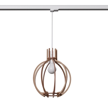 Lampa wisząca z żarówką ARANCIA MYL.00204 ekologiczna trójobwodowa brązowy