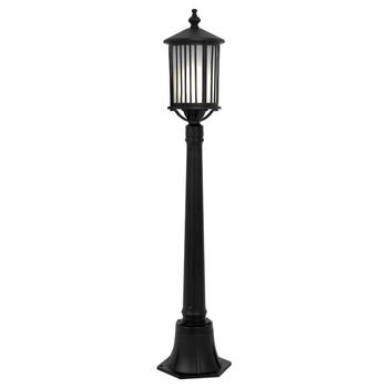 Stojąca lampa zewnętrzna Detroit K-8212 Kaja IP44 latarenka metalowa czarna