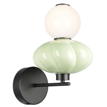 Ceramiczna lampa ścienna Tordi WL-94721-1A-GRN LED 8W 3000K zielona biała