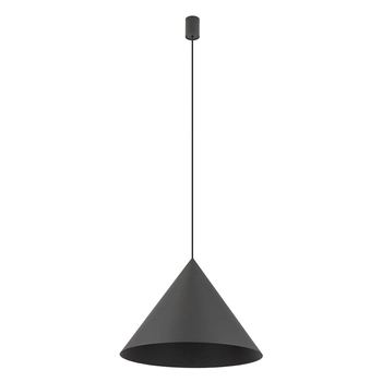 Salonowa lampa zwisowa Zenith 10873 Nowodvorski stożkowa jedwabisty grafit