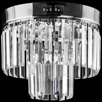 Kryształowa LAMPA sufitowa VEN E1736/4+3 CR pałacowa OPRAWA crystal glamour chrom