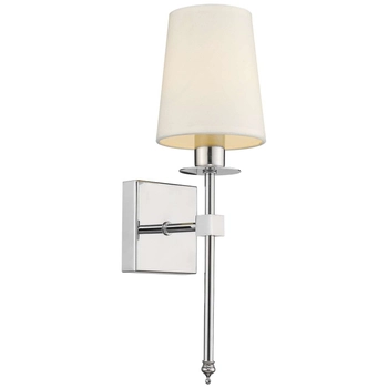 Kinkiet LAMPA ścienna CASOLI LP-2118/1W CHROM Light Prestige abażurowa OPRAWA klasyczna kremowa