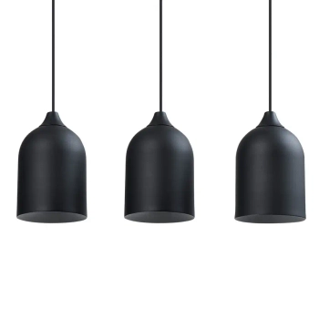 Potrójny wiszący żyrandol Nilo LP-0110/3L BK do jadalni czarny