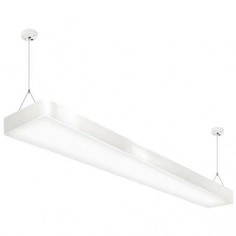 LAMPA wisząca FLARA 03633 Ideus prostokątna OPRAWA metalowy zwis LED 45W 4000K geometryczny biały