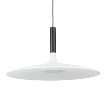 Wisząca lampa talerz Hank ST-10229P white LED 7W 3000K metalowa biała czarna