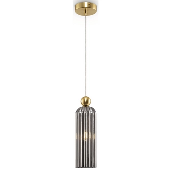Zwisowa lampa Antic MOD302PL-01GR przydymiona złota