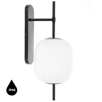 Lampa ścienna do łazienki Epli Mini EMK120S0 ze szkła IP44 biała czarna