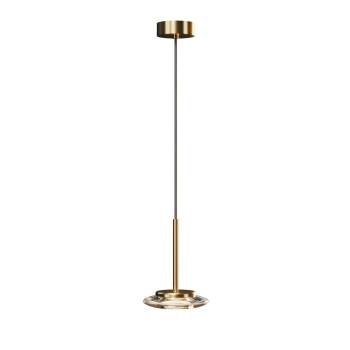 Minimalistyczna lampa wisząca Lunaris P0649 LED 6W 3000K złoty