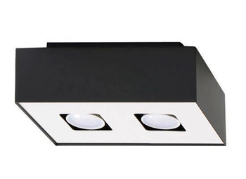 Downlight LAMPA sufitowa SL.0071 prostokątna OPRAWA metalowa czarna