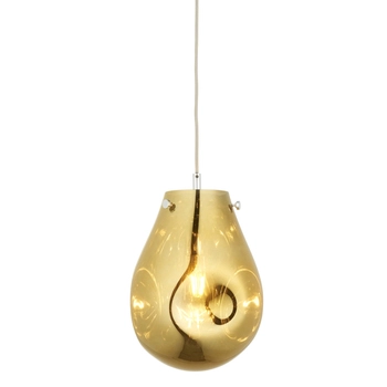 Szklana lampa wisząca L&-199518 Light& designerska nad stół złota