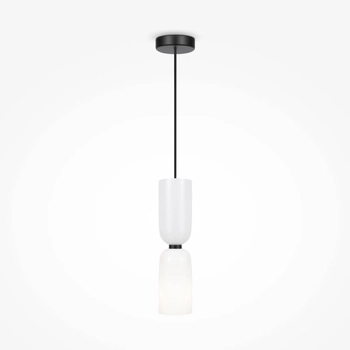 Zawieszana lampa Memory MOD177PL-01W Maytoni tubki do salonu czarna biała