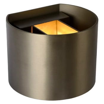 Kinkiet ścienny góra-dół XIO 09218/04/97 Lucide do biura mosiądz