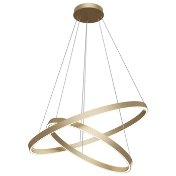 Metalowa lampa wisząca Rim MOD058PL-L74BS4K LED 88W 4000K mosiądz