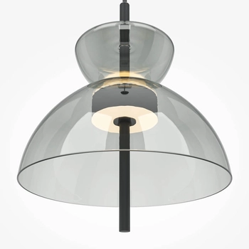 Lampa do sypialni zwis Bangkok MOD185PL-L11B3K2 LED 12W 3000K czarny szary