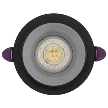 Wpustowa lampa Jet 6920 do przedpokoju oczko metalowa czarna