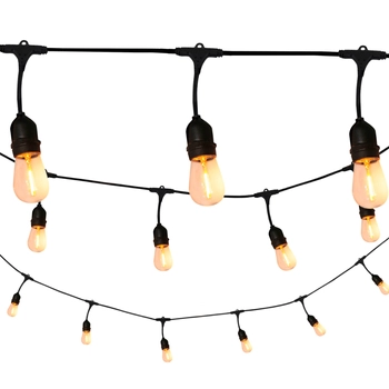 Zewnętrzny łańcuch dekoracyjny girlanda LED 6W 2200K 6,2m IP44 ciepła