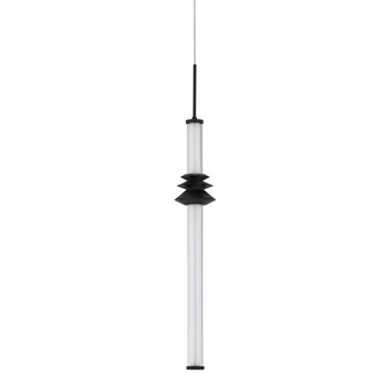 Zwisowa lampa tuba URUBICHA LE44688 LED 7W 3000K podłużna czarna