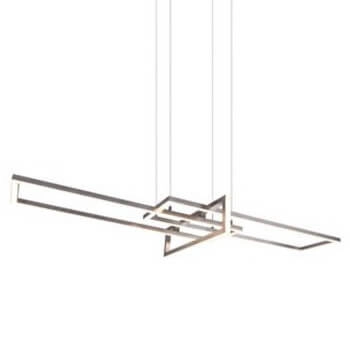 Lampa wisząca ściemnialna ZENITRA DL307320310 LED 34W 3000K srebrna