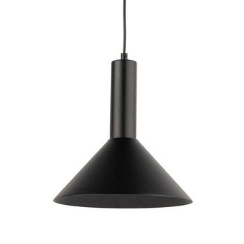 Lampa zawieszana Vitrum 40810 Sigma stożek do jadalni czarna