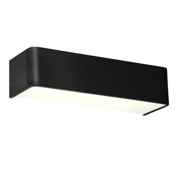 Ścienna LAMPA belka FLAT LED 7W 3000K 20301102 Kaspa kinkiet OPRAWA metalowa prostokątna czarna