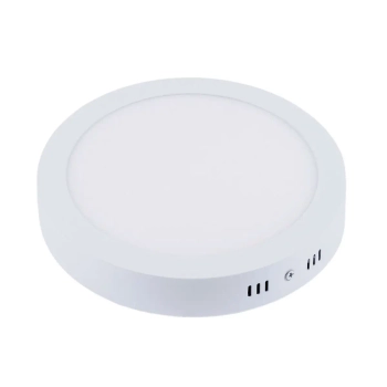 Plafon sufitowy SOLID PMO24NW LED 24W metalowy do salonu okrągły biały